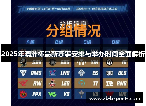 2025年澳洲杯最新赛事安排与举办时间全面解析